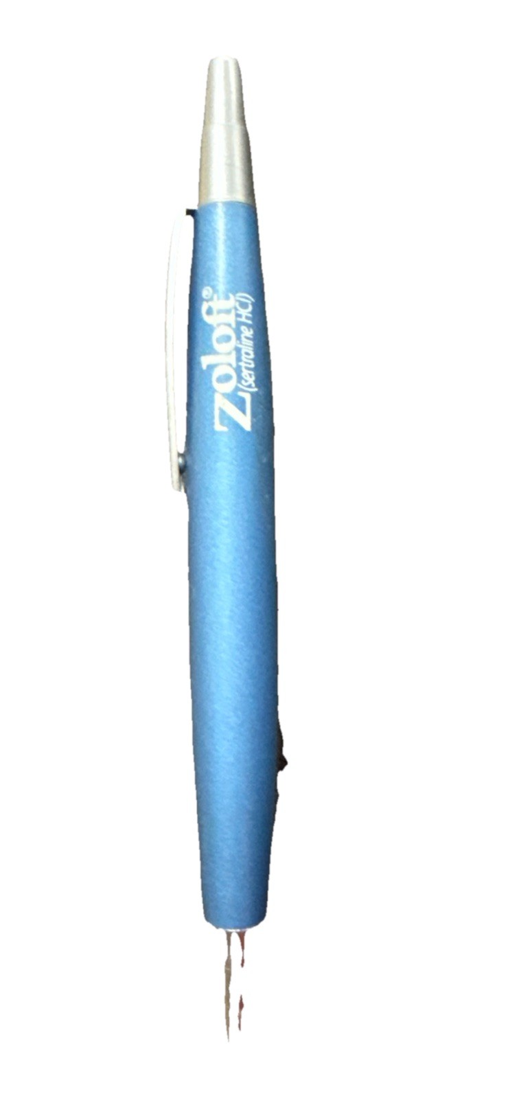 ZOLOFT Blue Medical Drug Rep Pharmaceutical Pen Heavy Metal Collectible