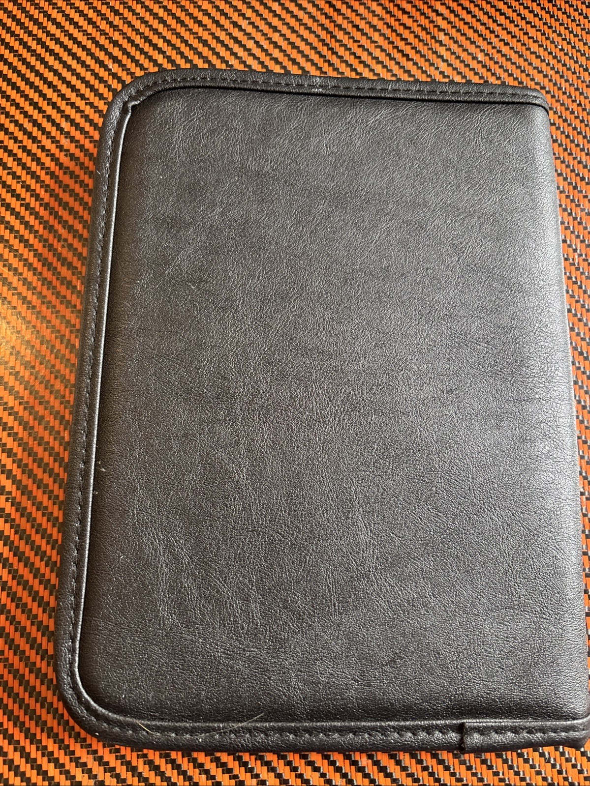 Depuy Johnson & Johnson Co. Leather Leeds Notebook Organizer Leather Black Rare