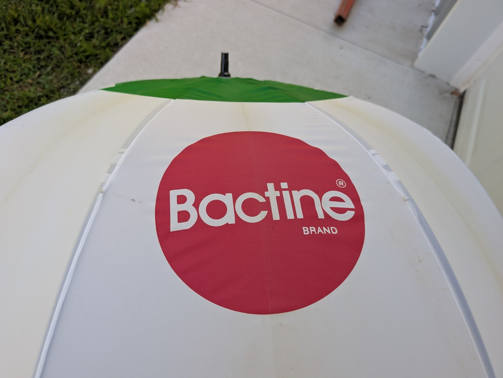 Vintage Bactine Pharmaceutical Umbrella Plastic Handle Miles Labs Advertising