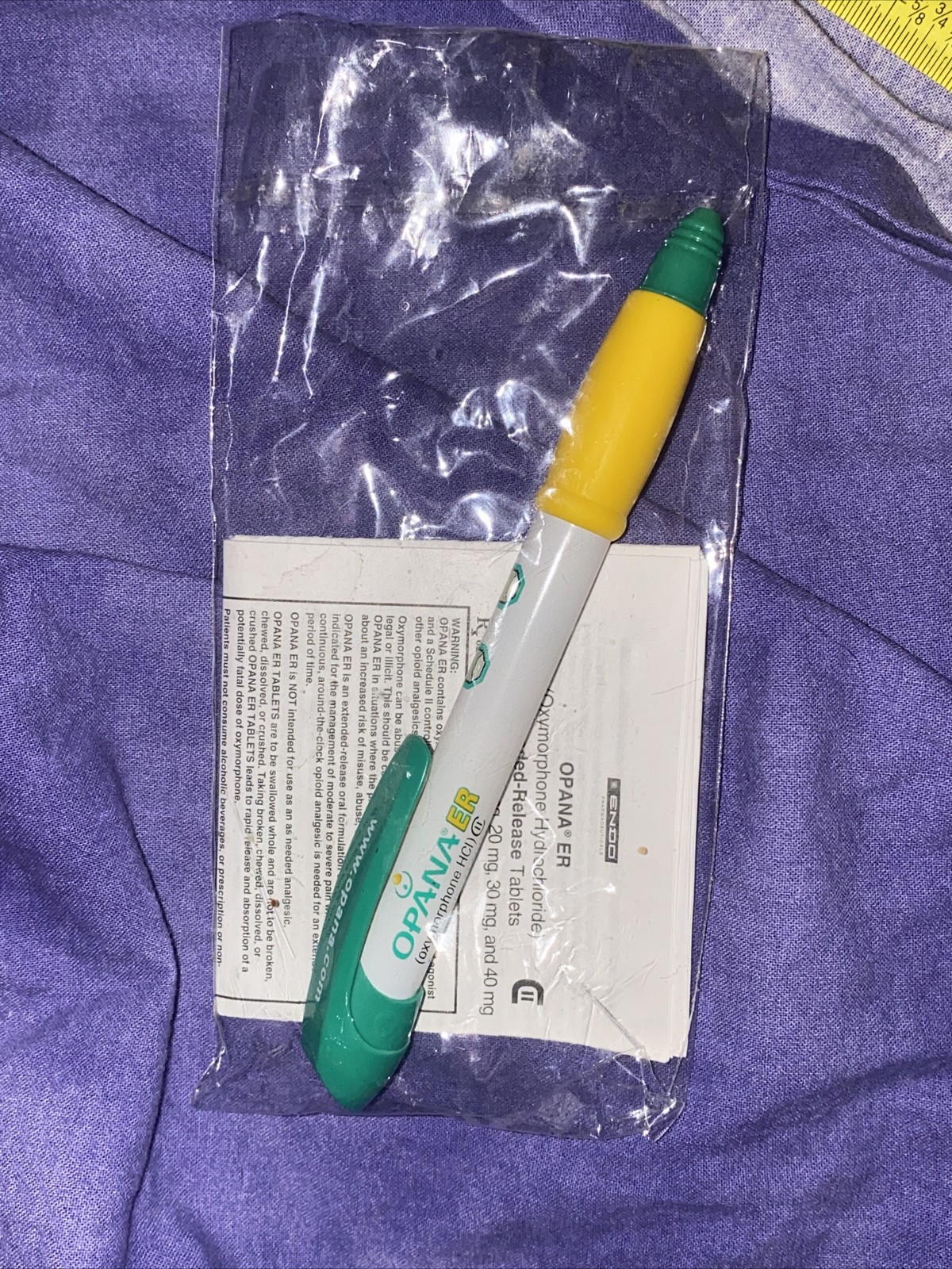 Pharmaceutical Opana Pen Rare Collectibles DRUG REP PEN NARCOTIC Promotional