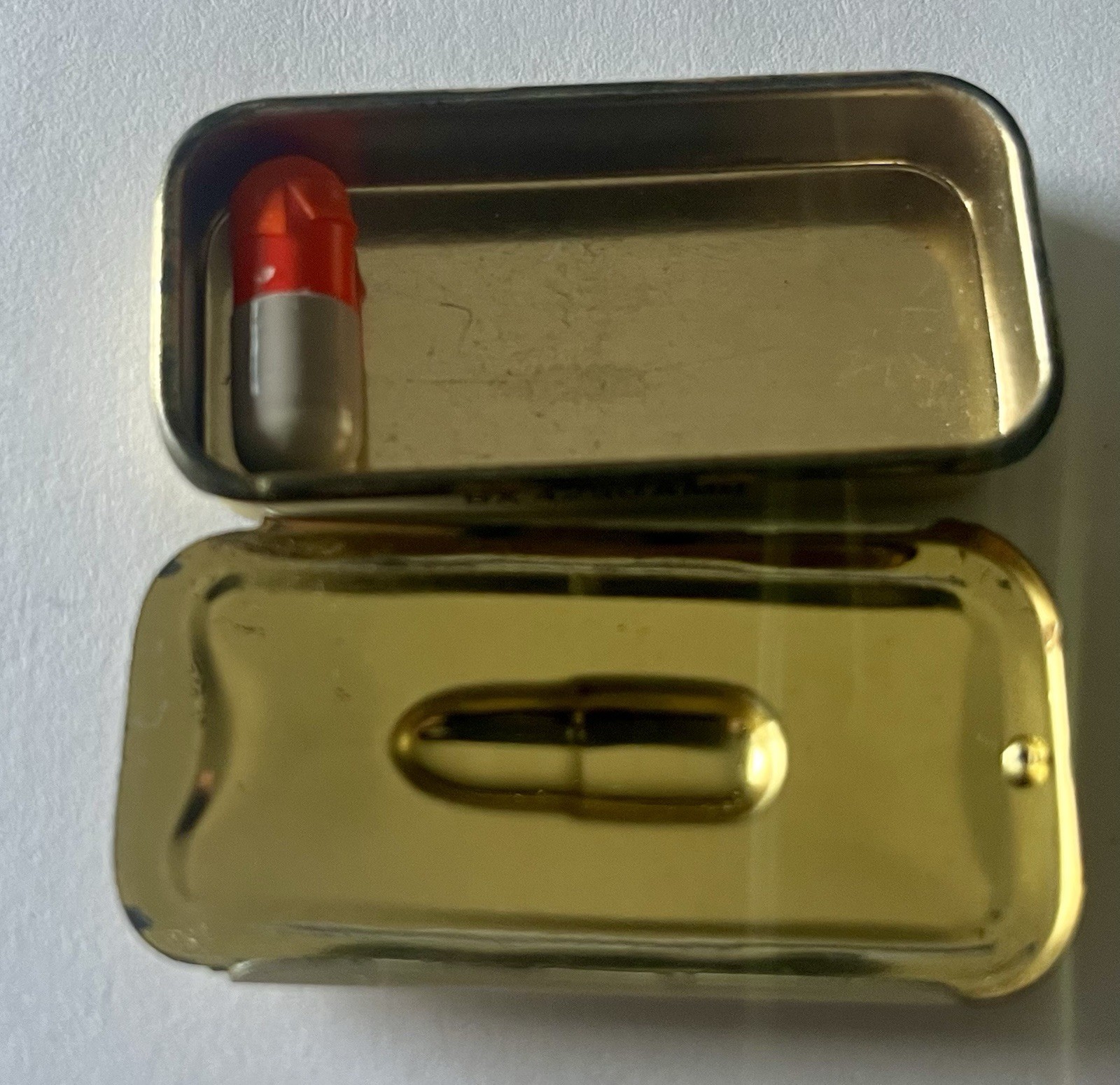 Lilly Pharmaceutical Darvon-65 Compound Pulvule Sample Tin with 1 Pulvule Inside