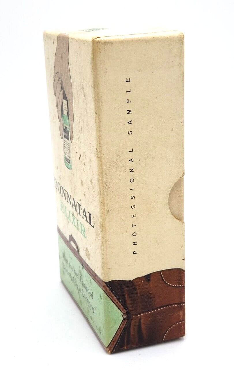 Empty DONNATAL Cardboard Box A H Robbins Apothecary Pharmacy Phenobarbital 5″
