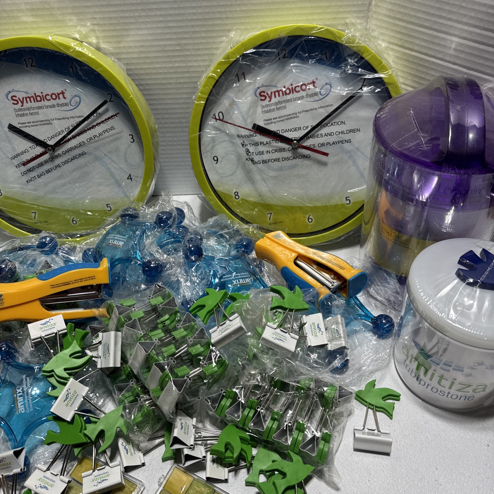 Pharmaceutical Promo Items 25+ Huge Lot Symbicort Abilify Levaquin Lot #PC4