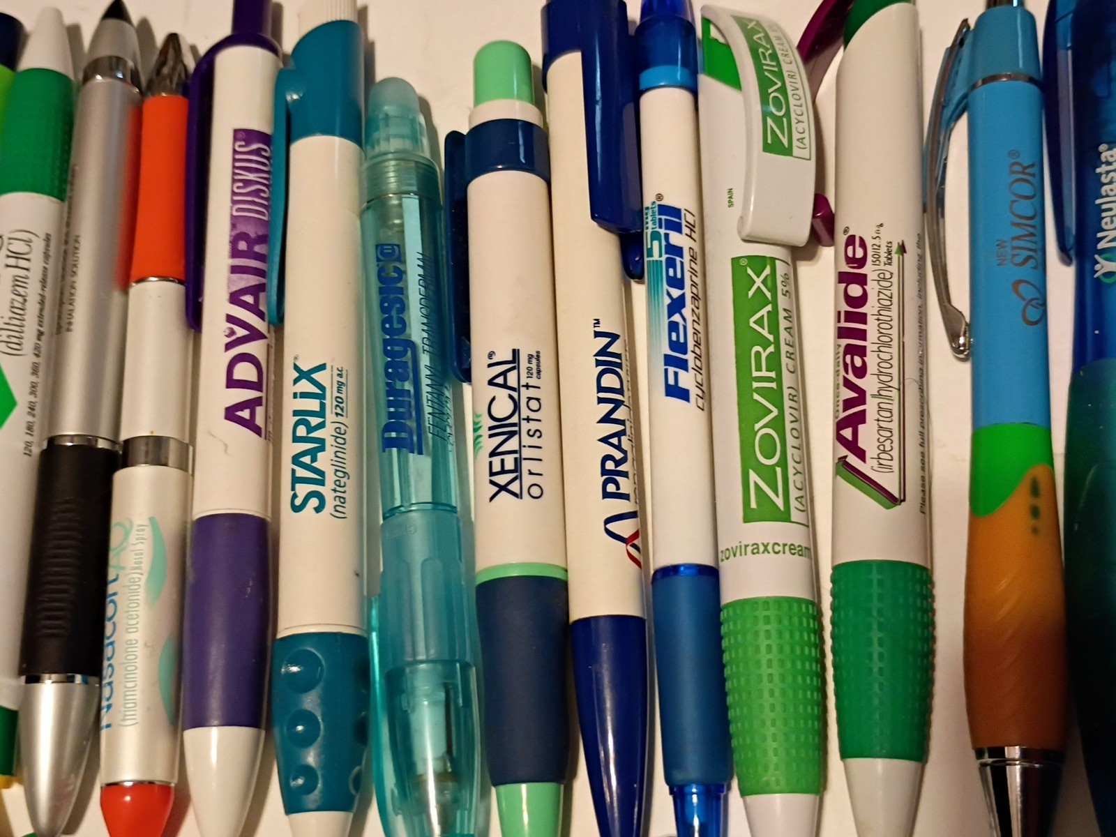 Vintage Pharmaceutical Ballpoint Pens Drug Rep Promo Lot of 68