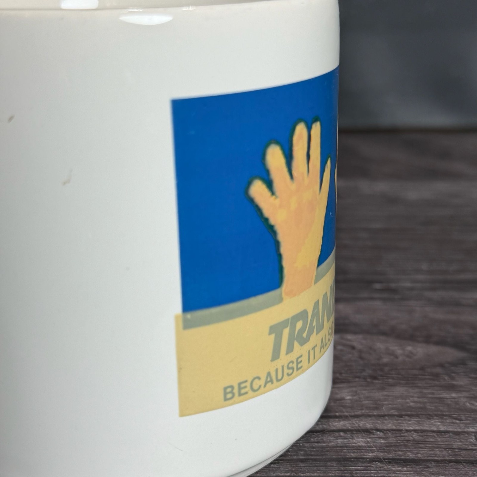 Vintage Trandate Labetalol HCl Glaxo Pharmaceutical Advertising Coffee Mug