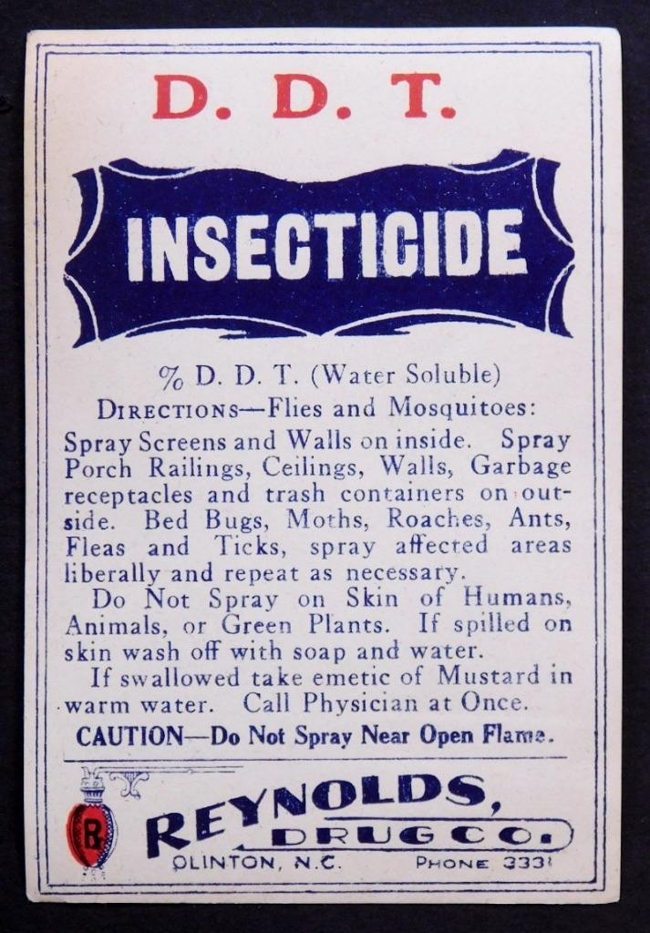 Original Poison Pharmacy Labels Human/Animal DDT Wood Alcohol Sugar of Lead s1-1