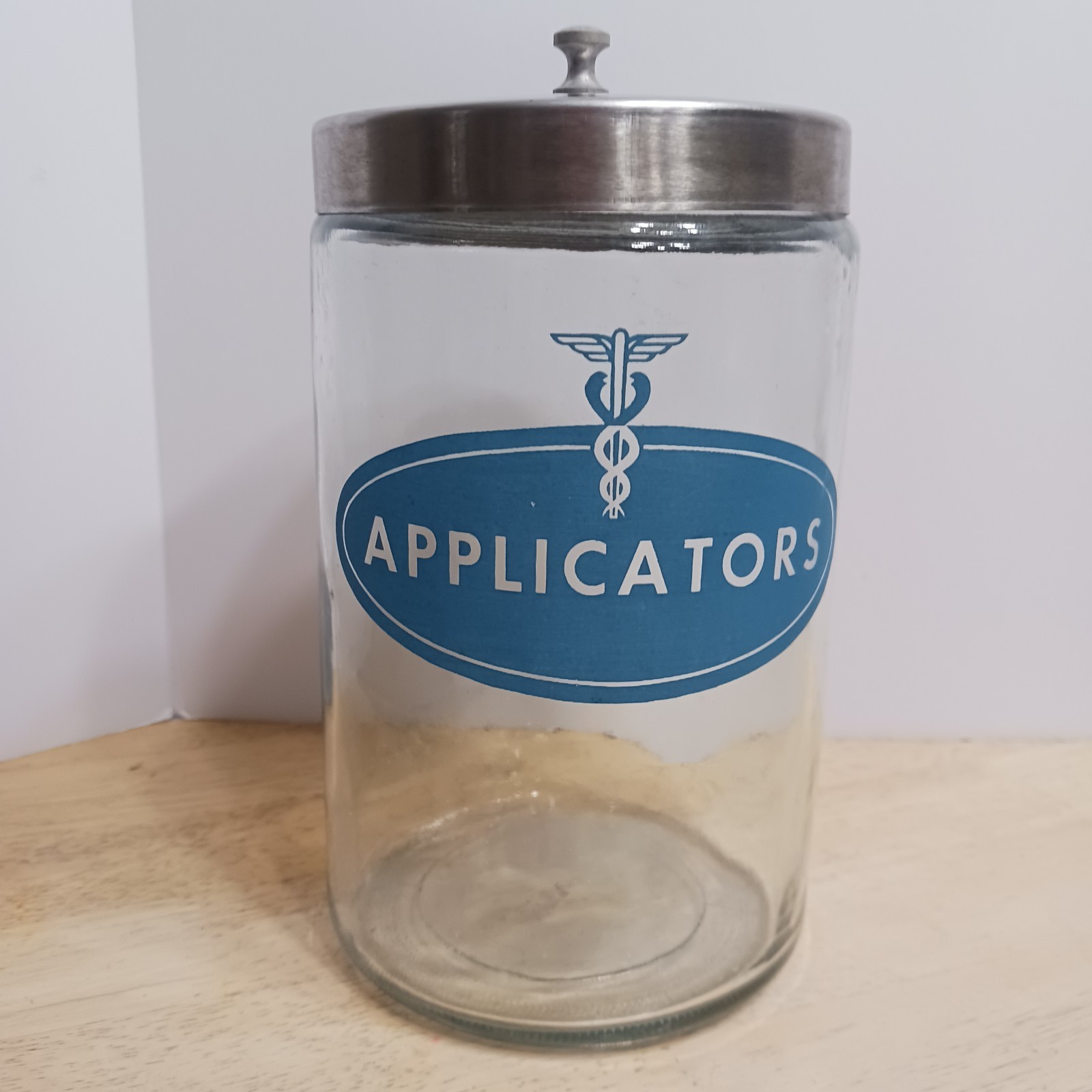 VTG PROFEX ’40s-’50s Glass Apothecary Dental Jar Containers Medical USA Set Of 3