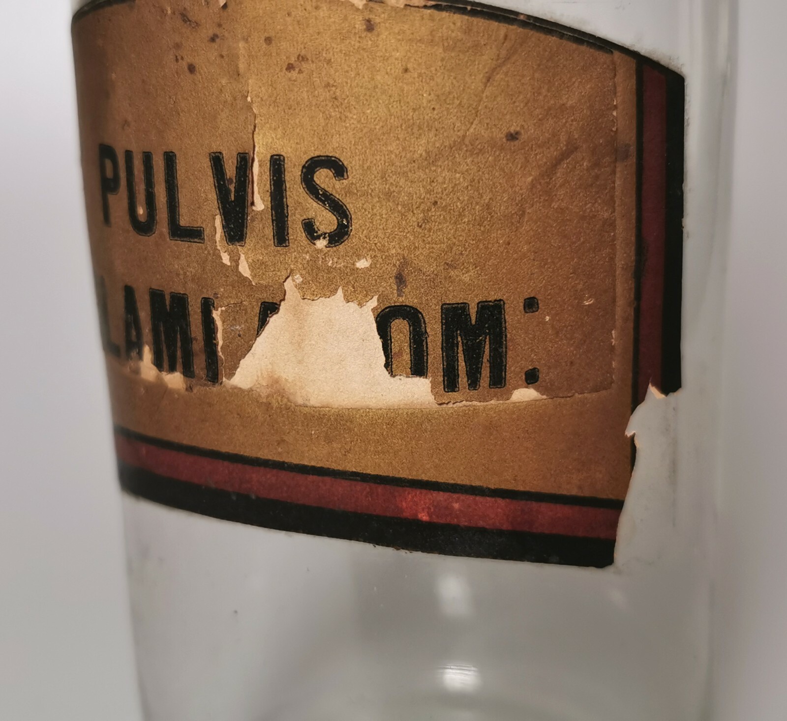Antique Victorian apothecary bottle, large chemists bottle