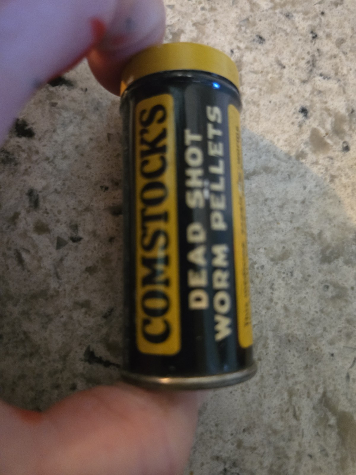 RARE VINTAGE Comstock’s Worm Pellets Quackery FULL Contents