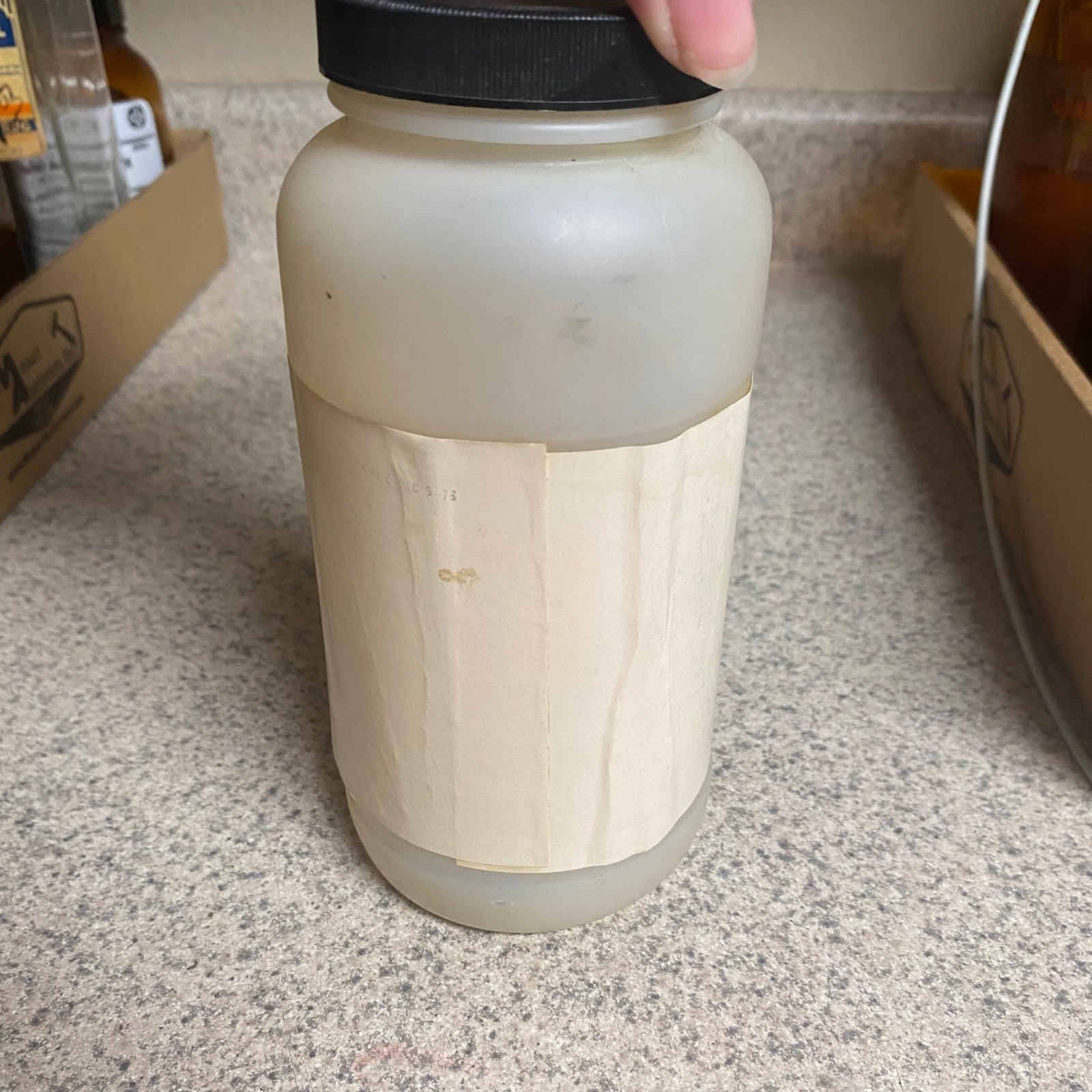 VTG Senna Leaves Plastic Cannister Lab Pharmacy 4oz Oddities Curiosities