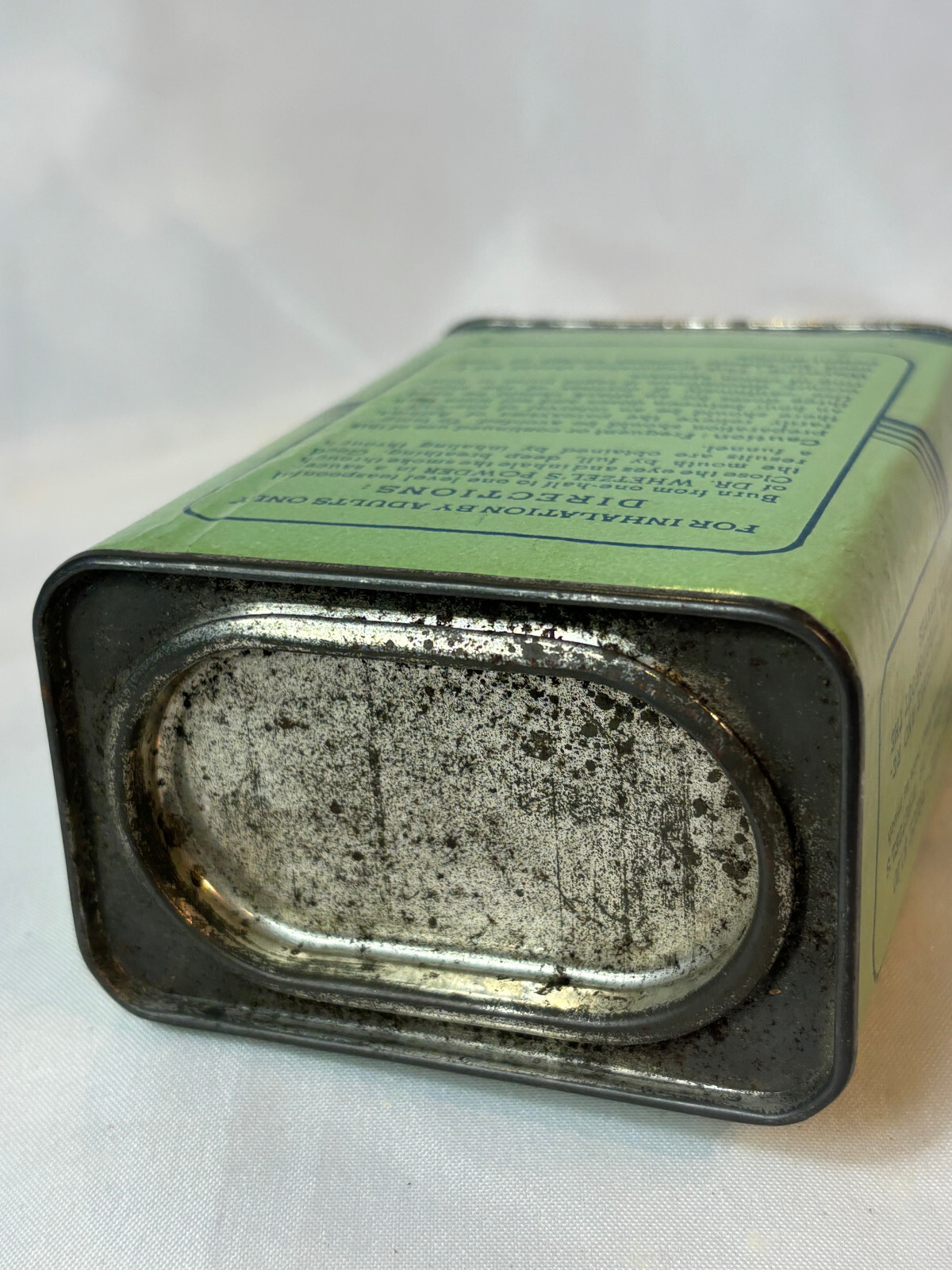 Vtg Dr. Whetzel’s Powder Asthma 8 oz Cardboard & Metal Container