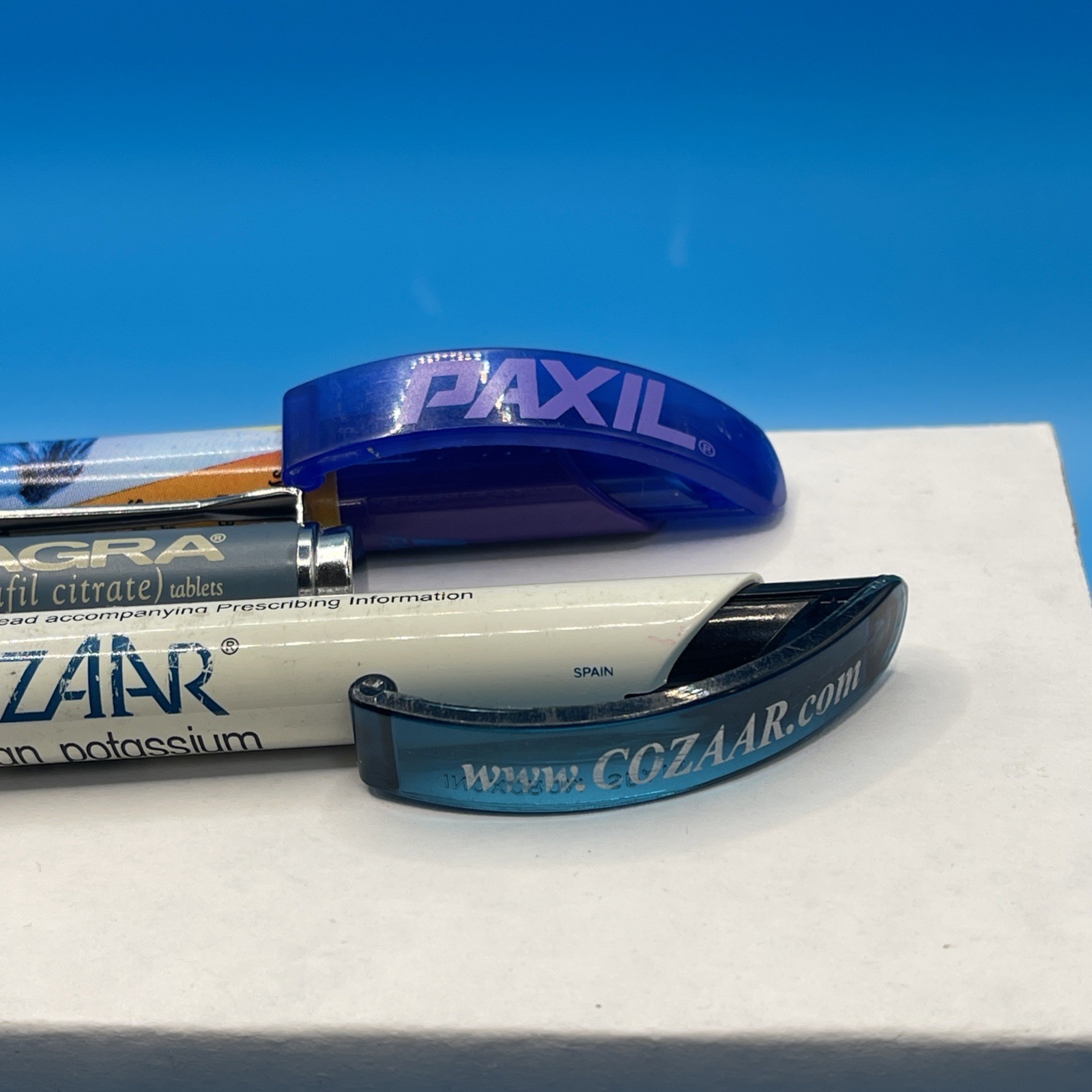 Viagra Drug Rep Pharmaceutical Advertising Pen Metal, heavy, Paxil, Cozaar