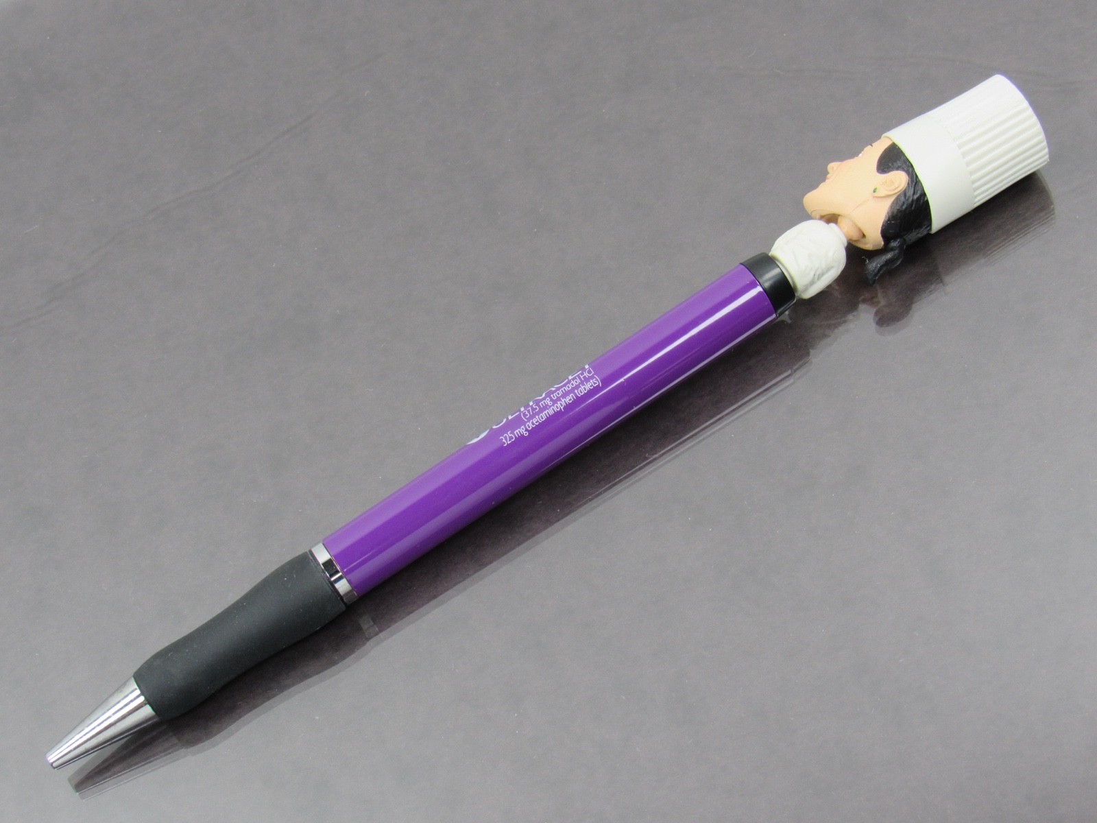 Ultracet Metal Twist PEN Drug Rep Pharmaceutical Promo Unique Chef Head Topper