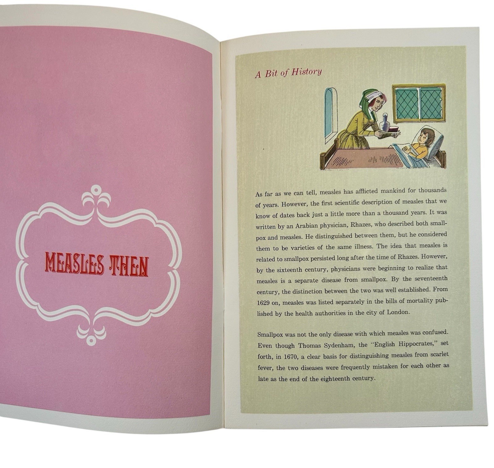Merck Sharp Dohme Booklet Pharmaceutical Advertising Measles Vaccine 1965- 12 pg