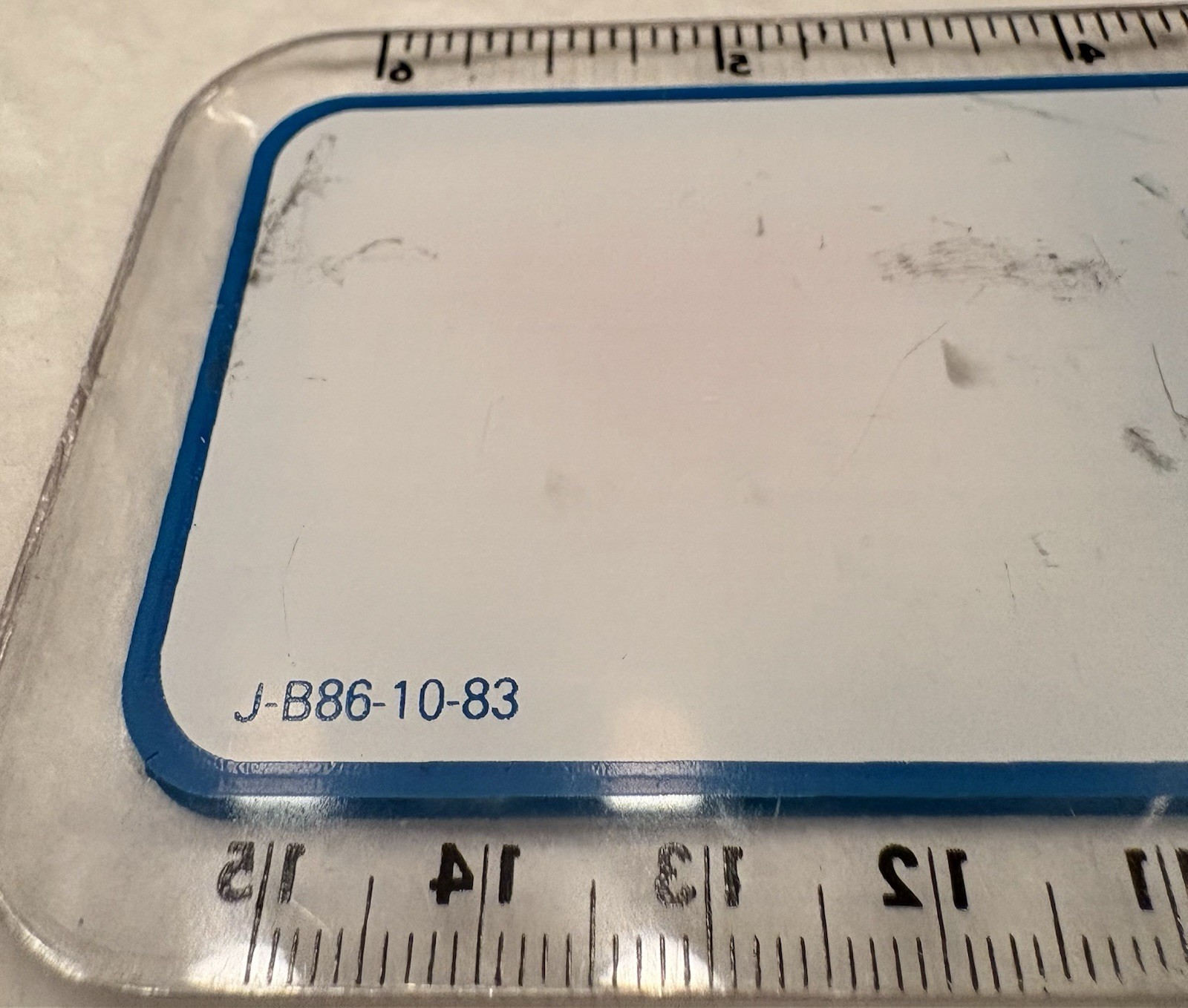 VTG 1983 MEAD JOHNSON QUIBRON-T SR 6″ PLASTIC RULER PHARMA REP LOGO