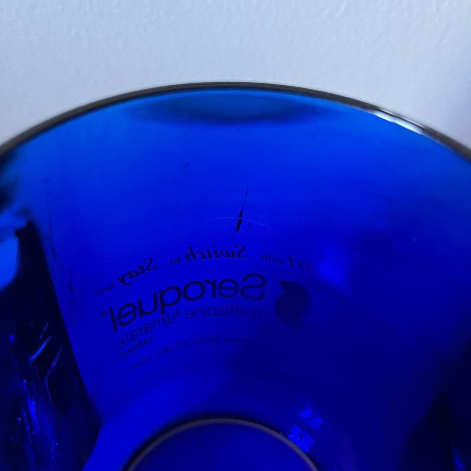 Seroquel Pharmaceutical Drug Rep Blue Coffee Mug Advertising Quetiapine Fumarate