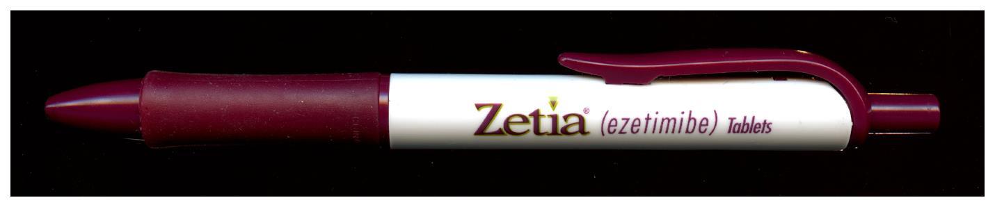 ZETIA Pharmaceutical Drug Rep Pen Collectible