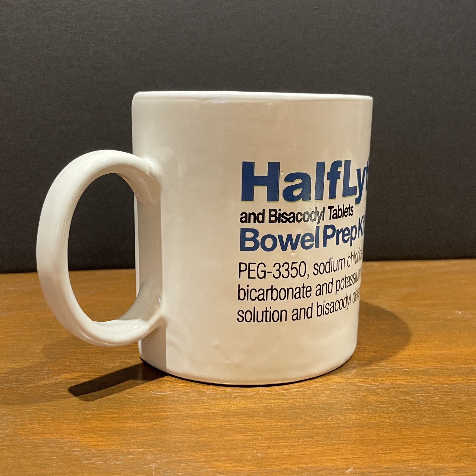 HalfLytely Drug Rep Advertising Pharma Bowel Prep Mug Coffee Cup Doctor Gastro