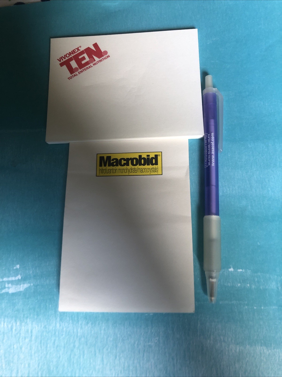 Vintage Drug Rep Pharmaceutical Promo Medical Ad Tablet Post It Note X 2 Vivonex