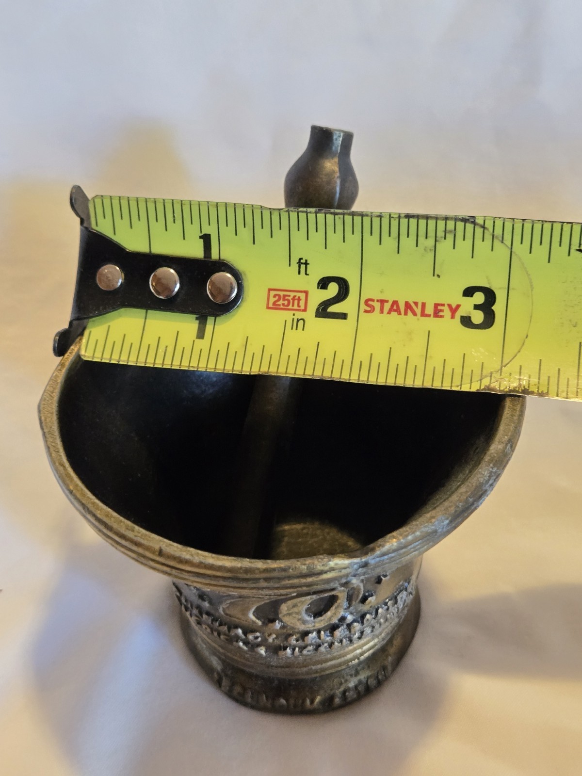 1976 US Bicentennial Bronze Pharmacy Mortar and Pestle Liberty Bell Design