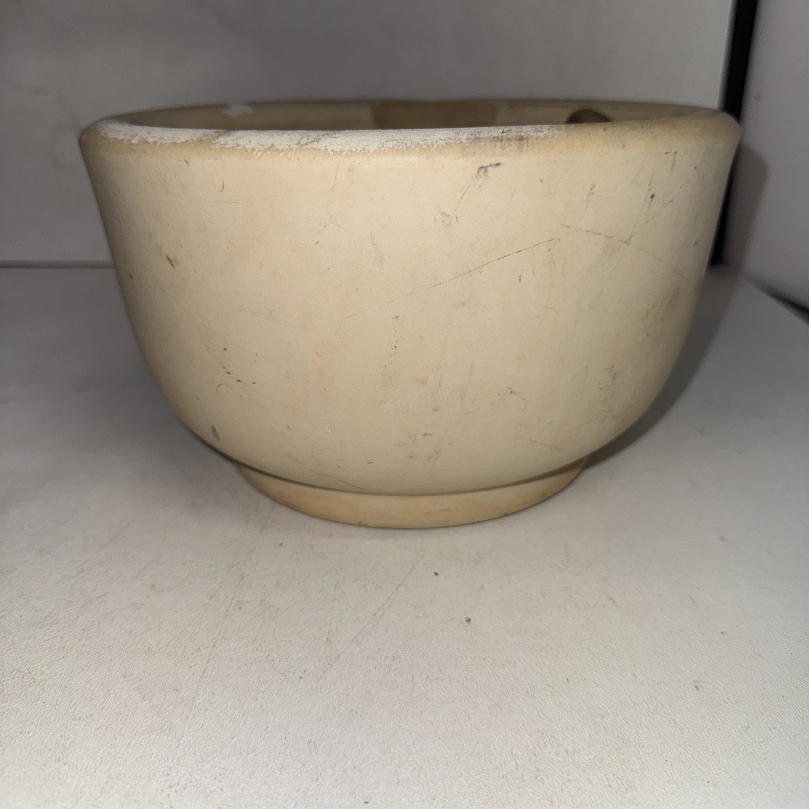 Vintage ACME #7 B Mortar Pestles Stoneware & Wood Pharmaceutical RX