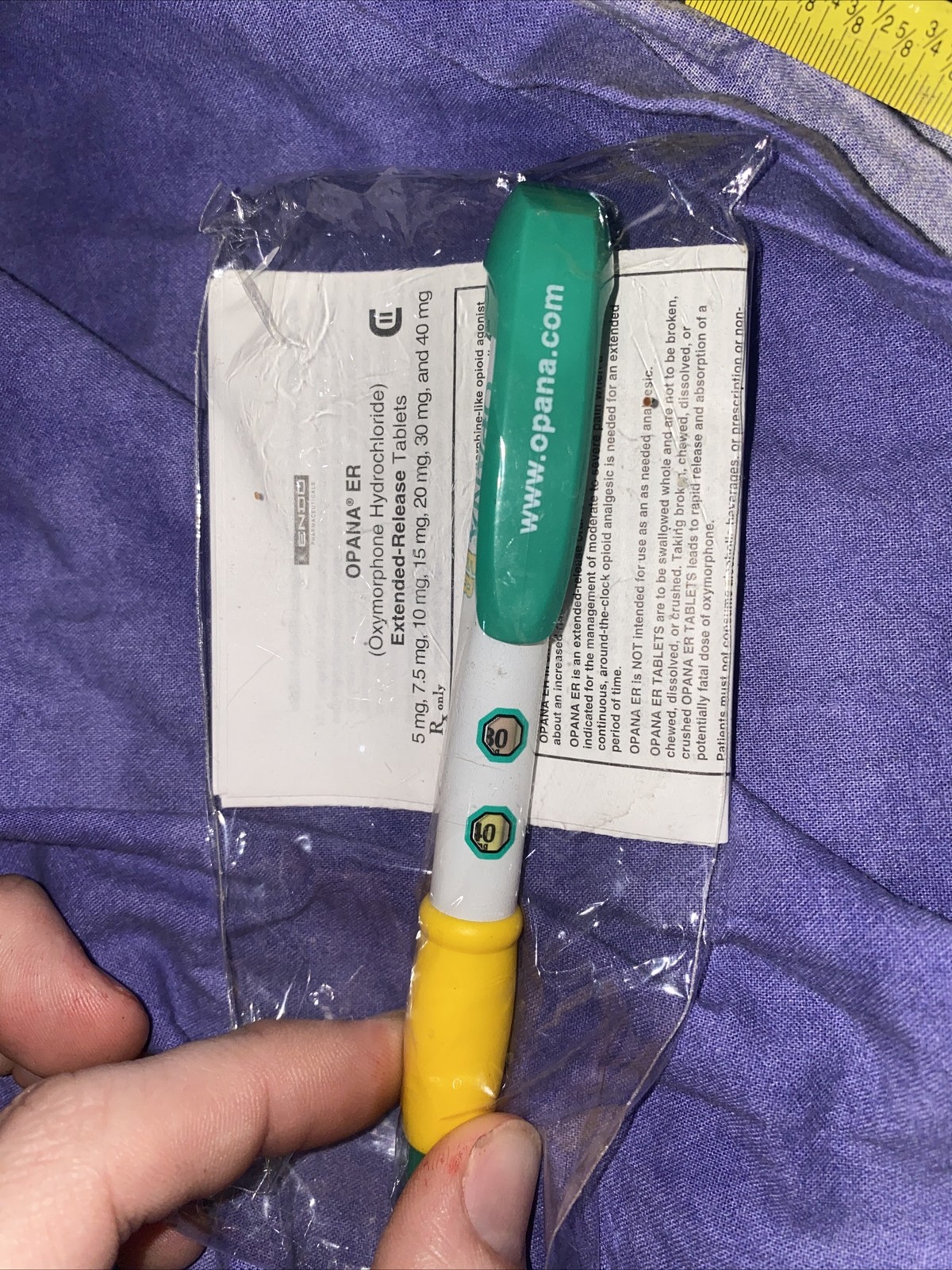 Pharmaceutical Opana Pen Rare Collectibles DRUG REP PEN NARCOTIC Promotional
