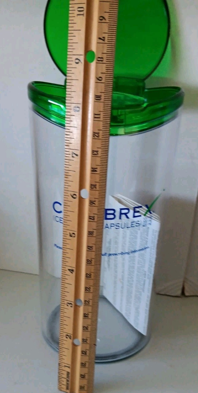 Celebrex Promotional Canister Pen Holder 2000s Medication Desk Organizer Rare