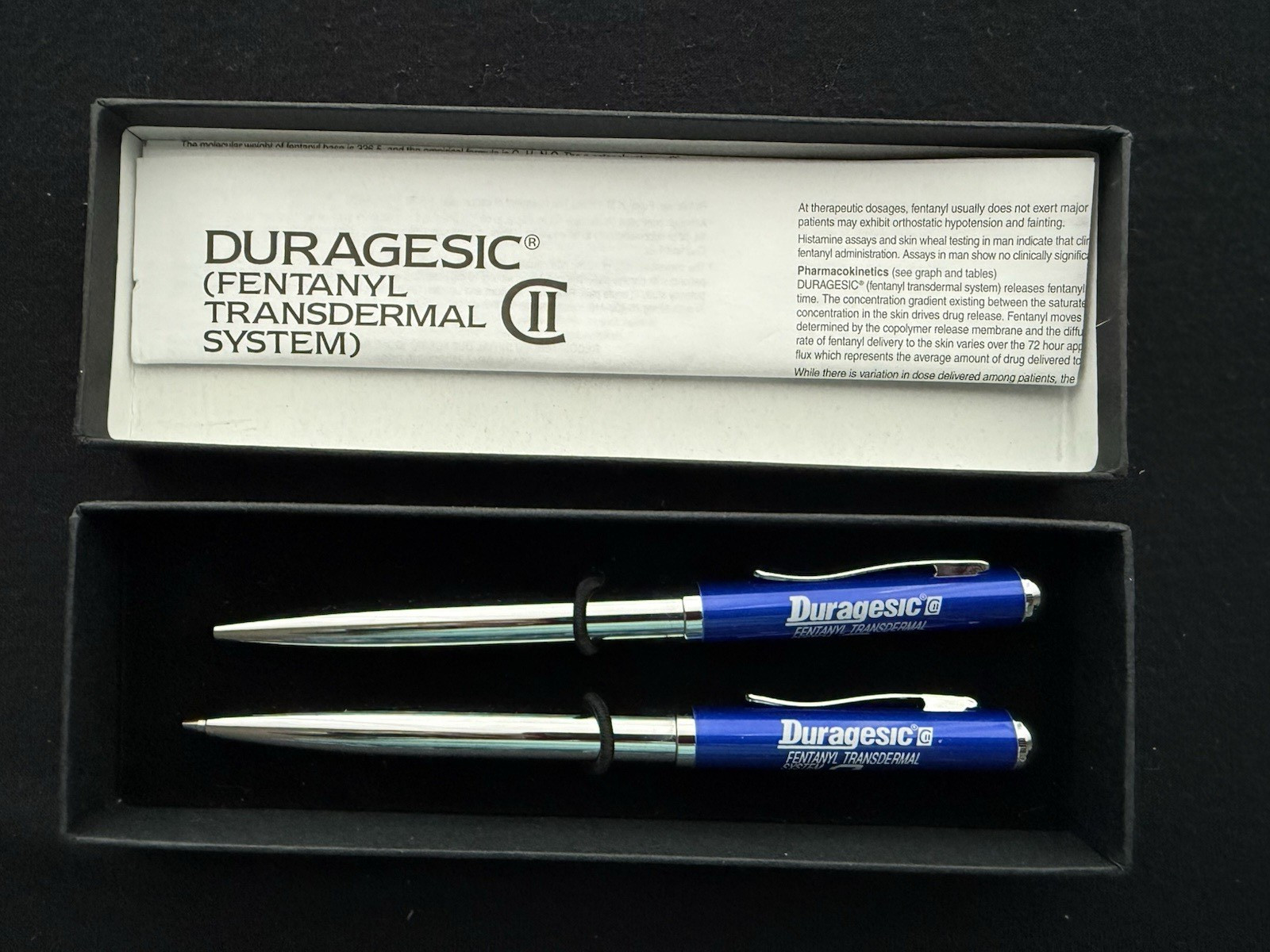 Duragesic (FENTANYL) Pen and Mechanical Pencil Set Class 2 Narcotic Pharma Adver