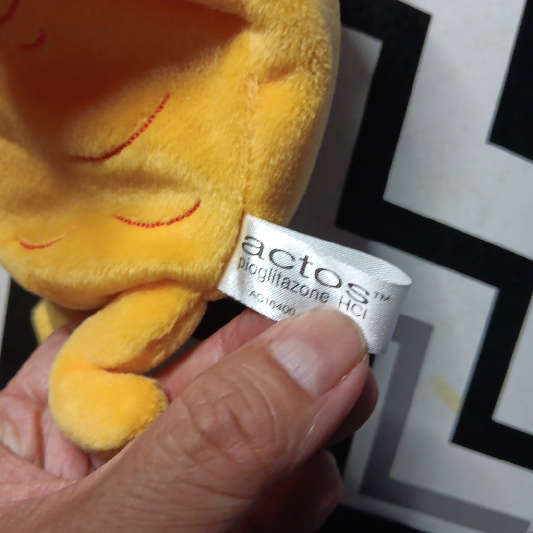 Pharmaceutical Advertising Actos Pioglitazone HCI 7″ Cholesterol Plush Beanie