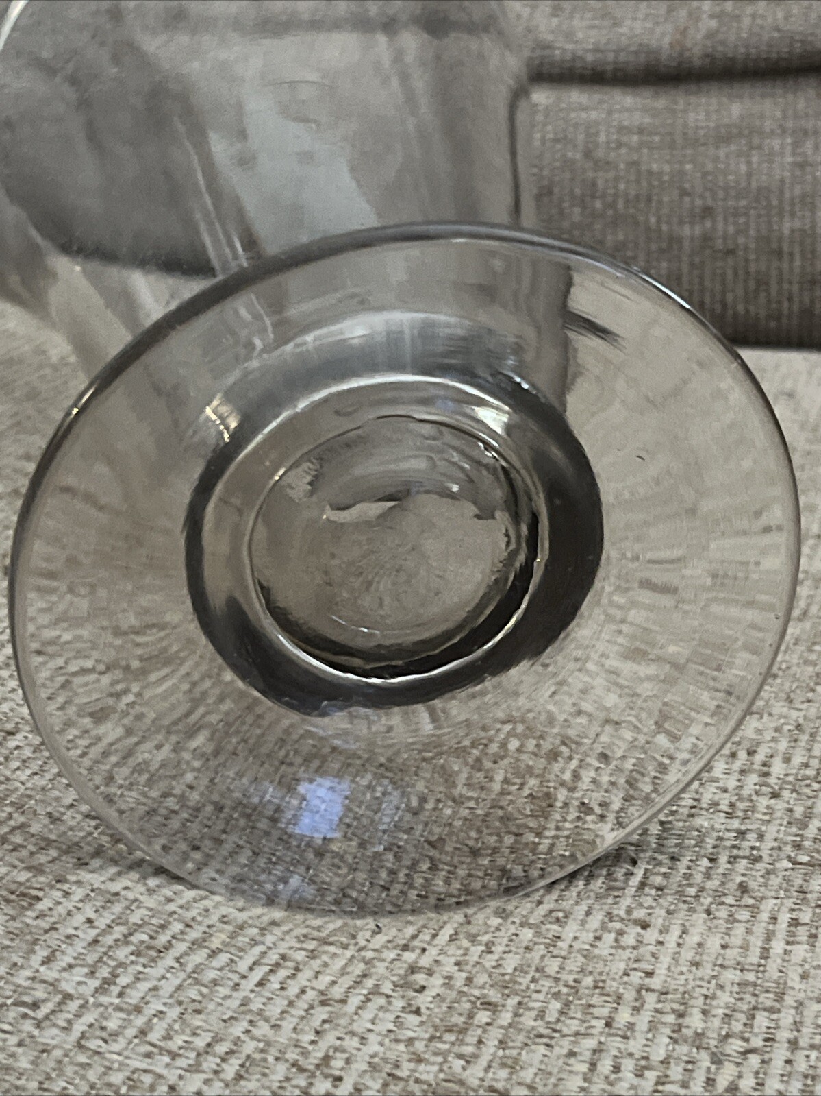 Vintage Footed 16 OZ Hand Etched Glass Apothecary Measuring Beaker With Spout