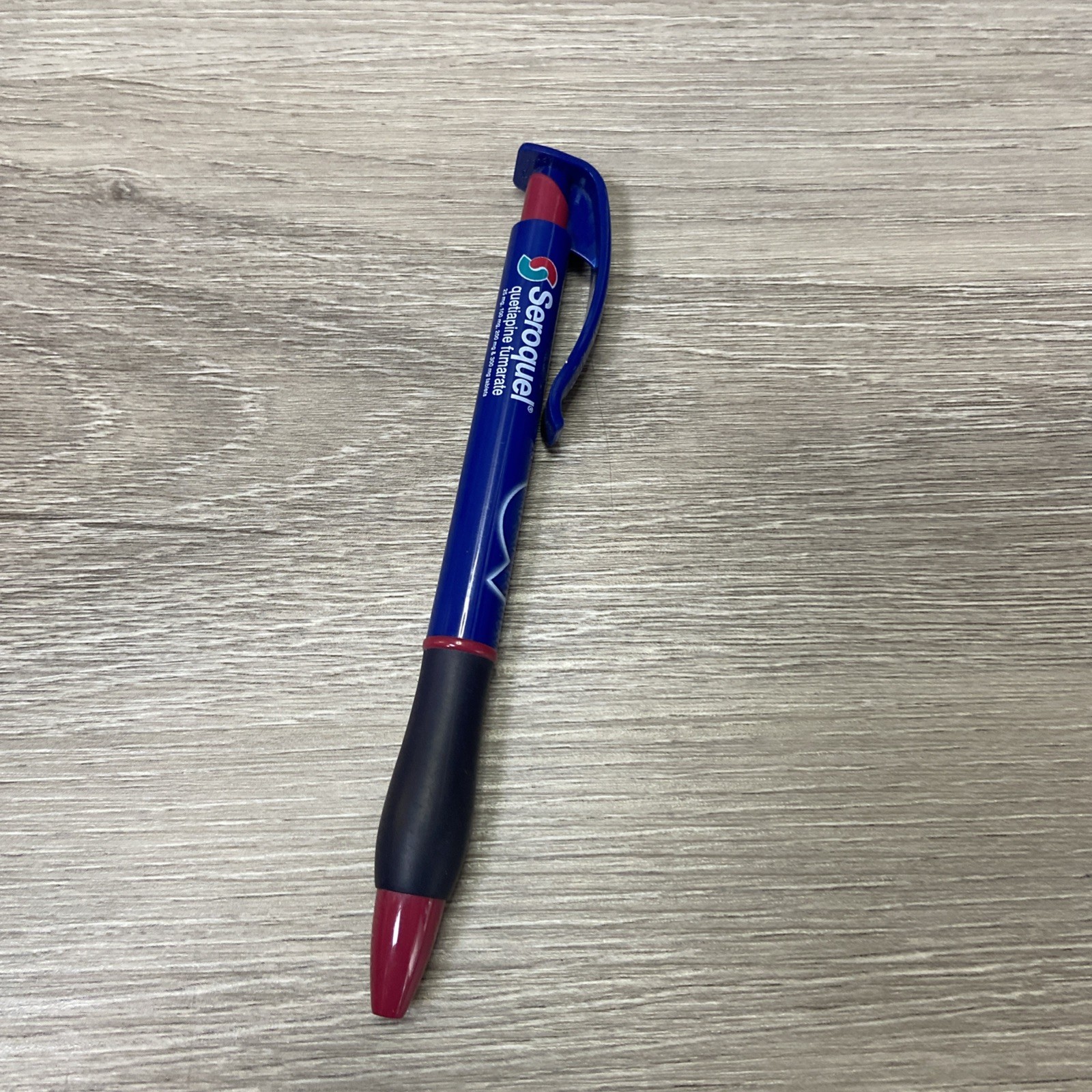 Seroquel Plastic Click Pen Drug Rep Pharmaceutical Promo Medical Advertising