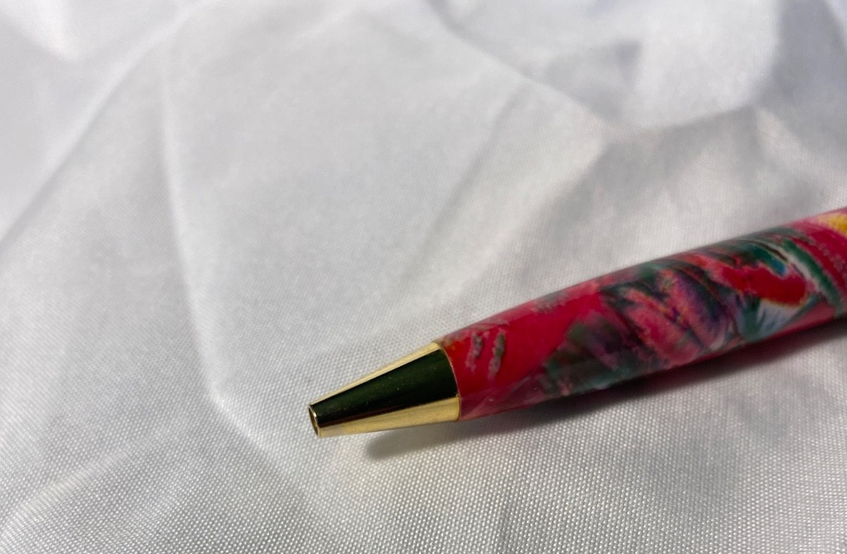 Colorful Swirl Norvasc Metal Pen Drug Rep Pharmaceutical Promo Advertising