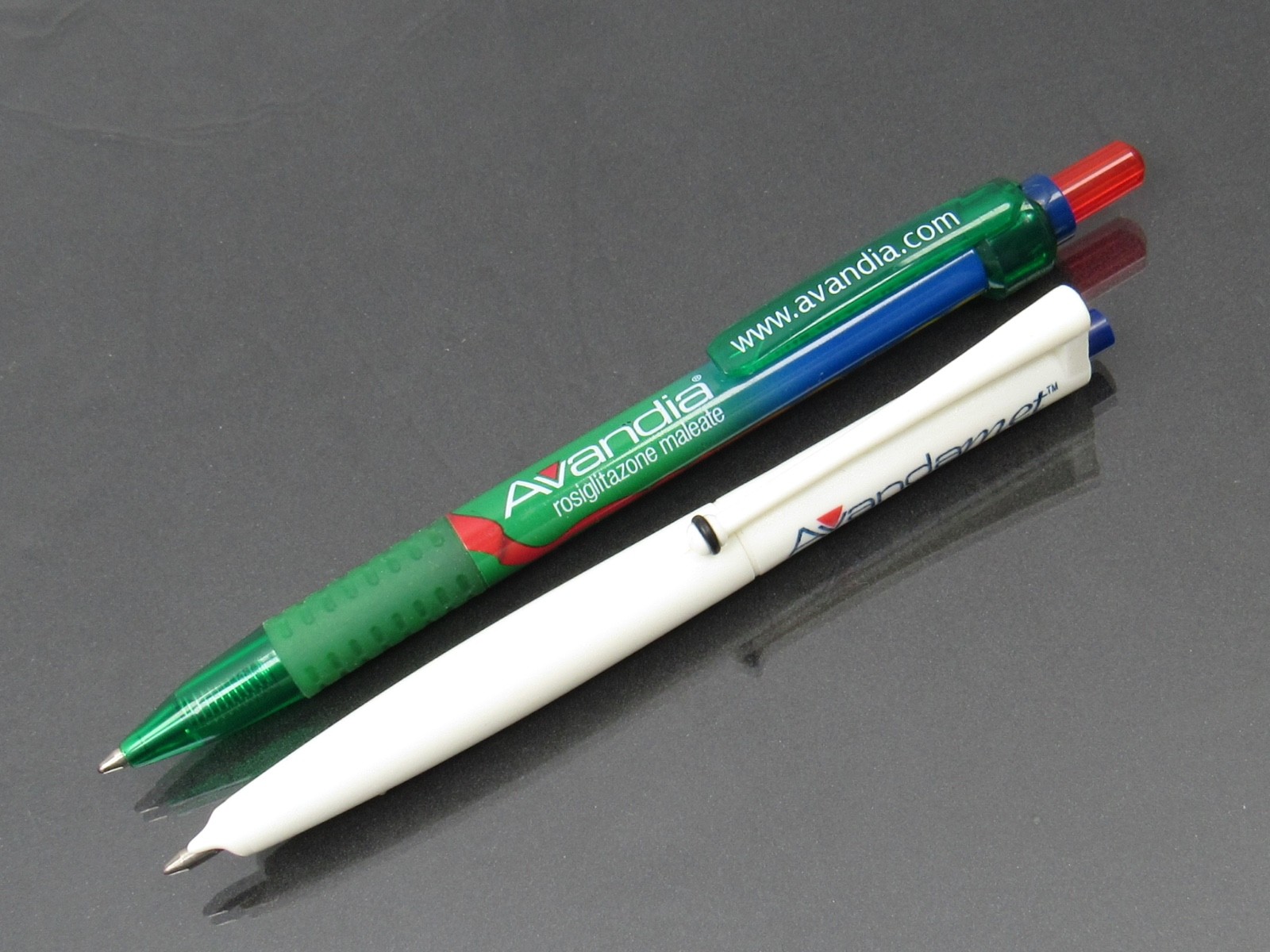 Avandia Avandamet Lot PENS, Sticky Pad Drug Rep Pharmaceutical Promo Advertising