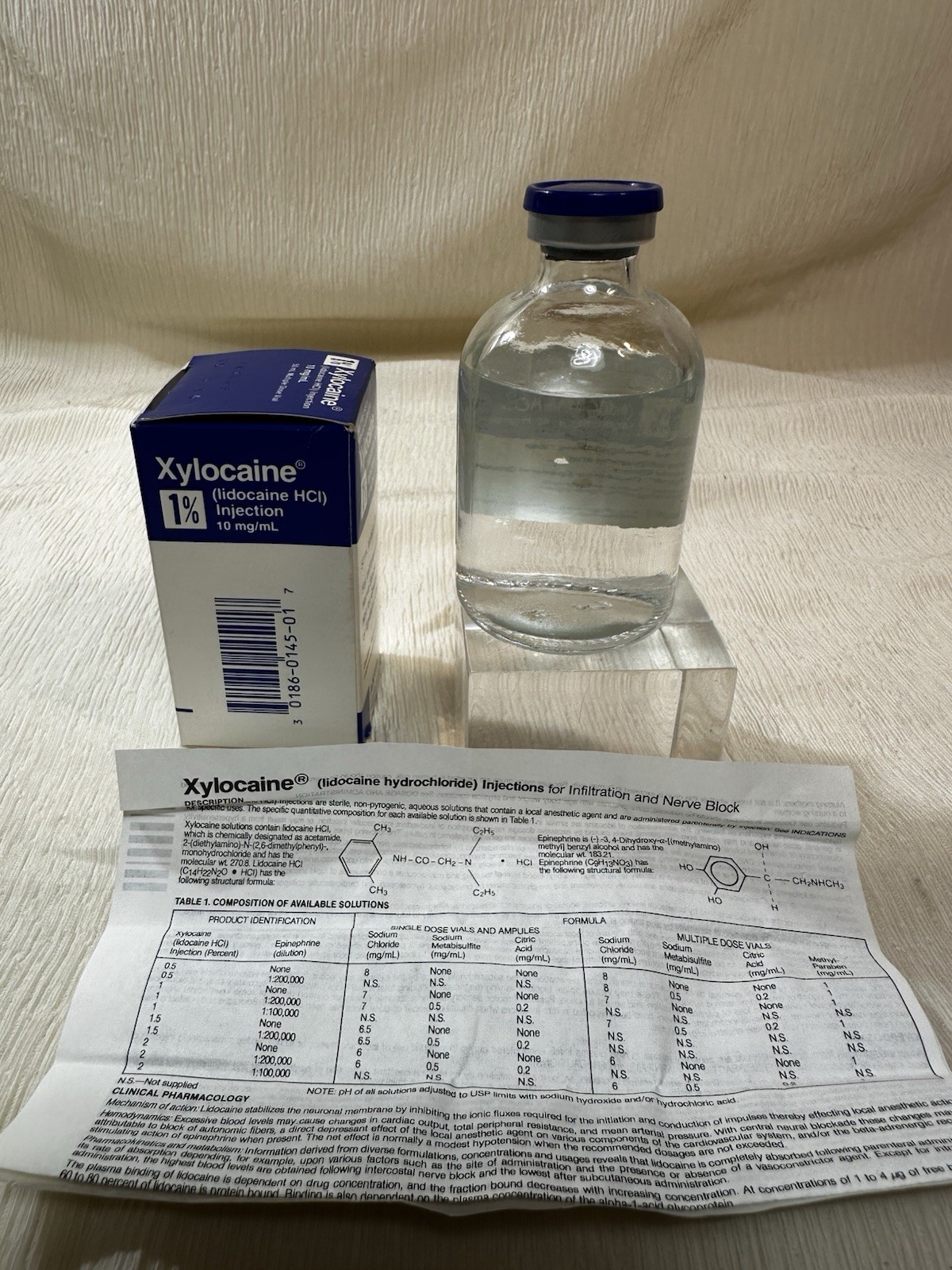 Astra Pharmaceutical vintage Xylocaine 1% In Box Mint From 1992