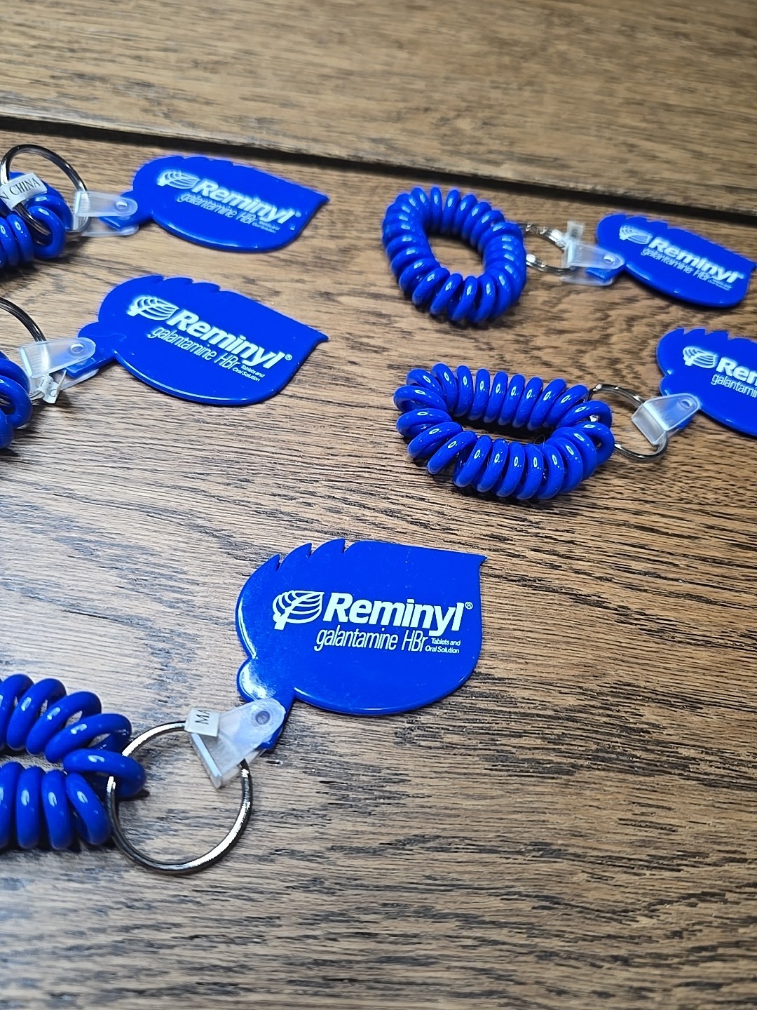 Reminyl Pharmaceutical Drug Rep Advertising Wrist Key Chain Lot Of 5 New