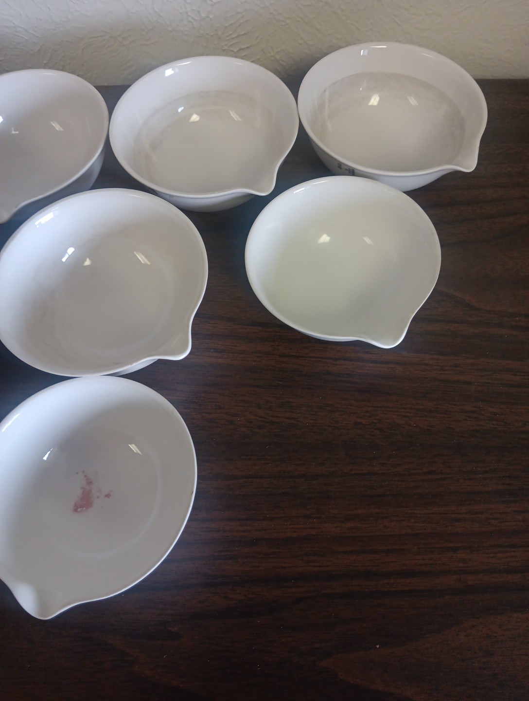 Vintage Coors 8 Pc. Labware Porcelain Evaporating Lab Dish Measuring Bowls