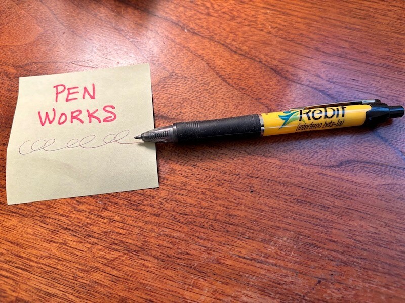 VINTAGE “REBIF” PHARMACEUTICAL DRUG PROMOTIONAL PEN BY PAPER MATE