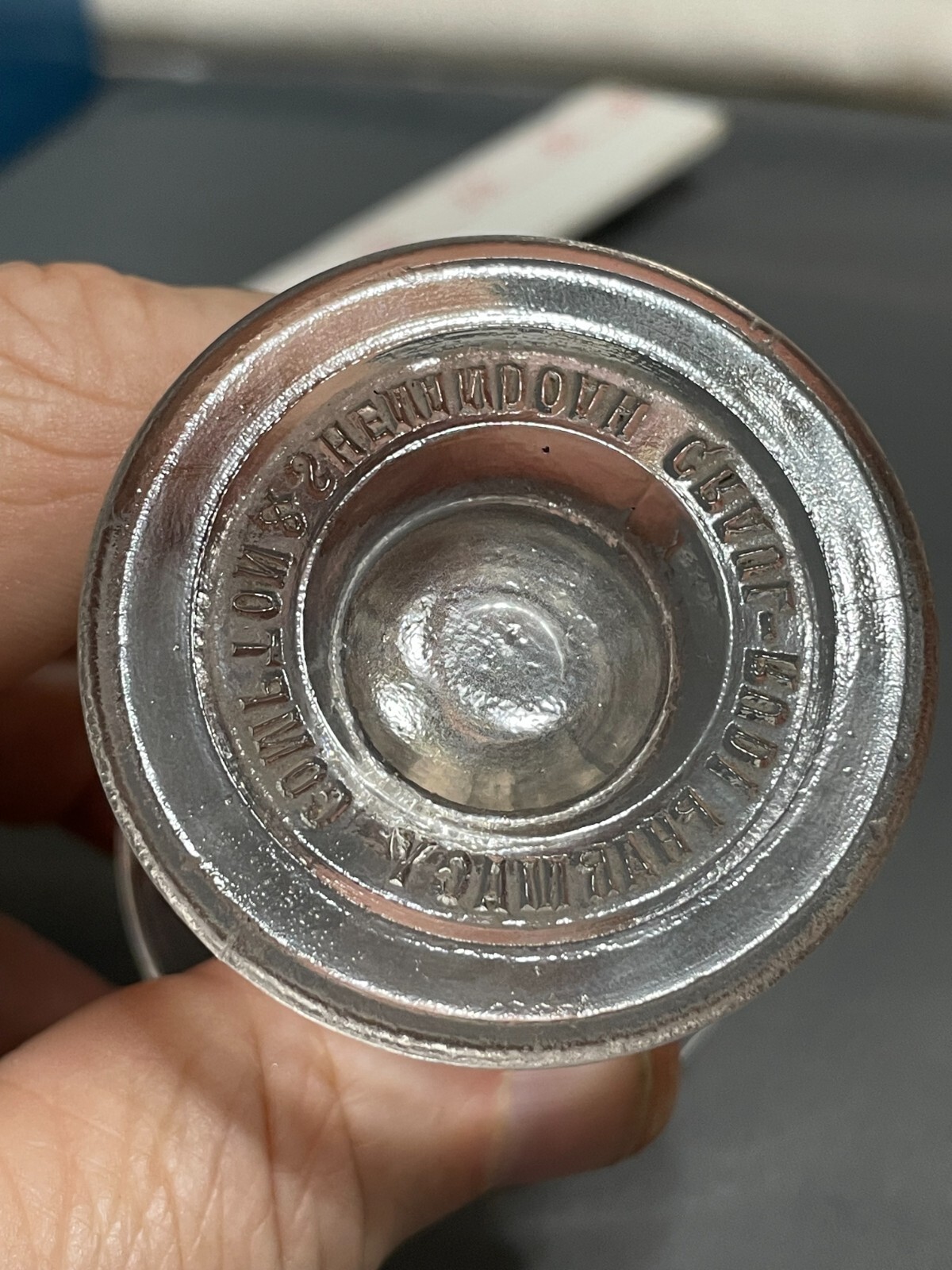 CRAUL-RUDI PHARMACY Dosage Conical glass Teaspoon Tablespoon COMPTON 1900s