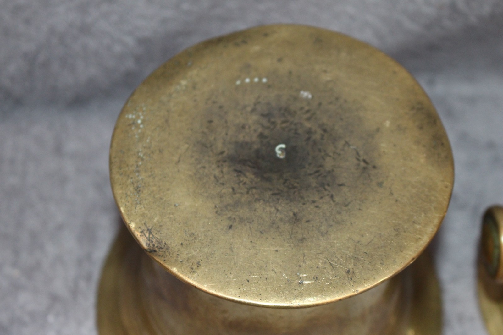 3 x Brass Pestel and Mortars inc one miniature, one antique, one vintage in vgc