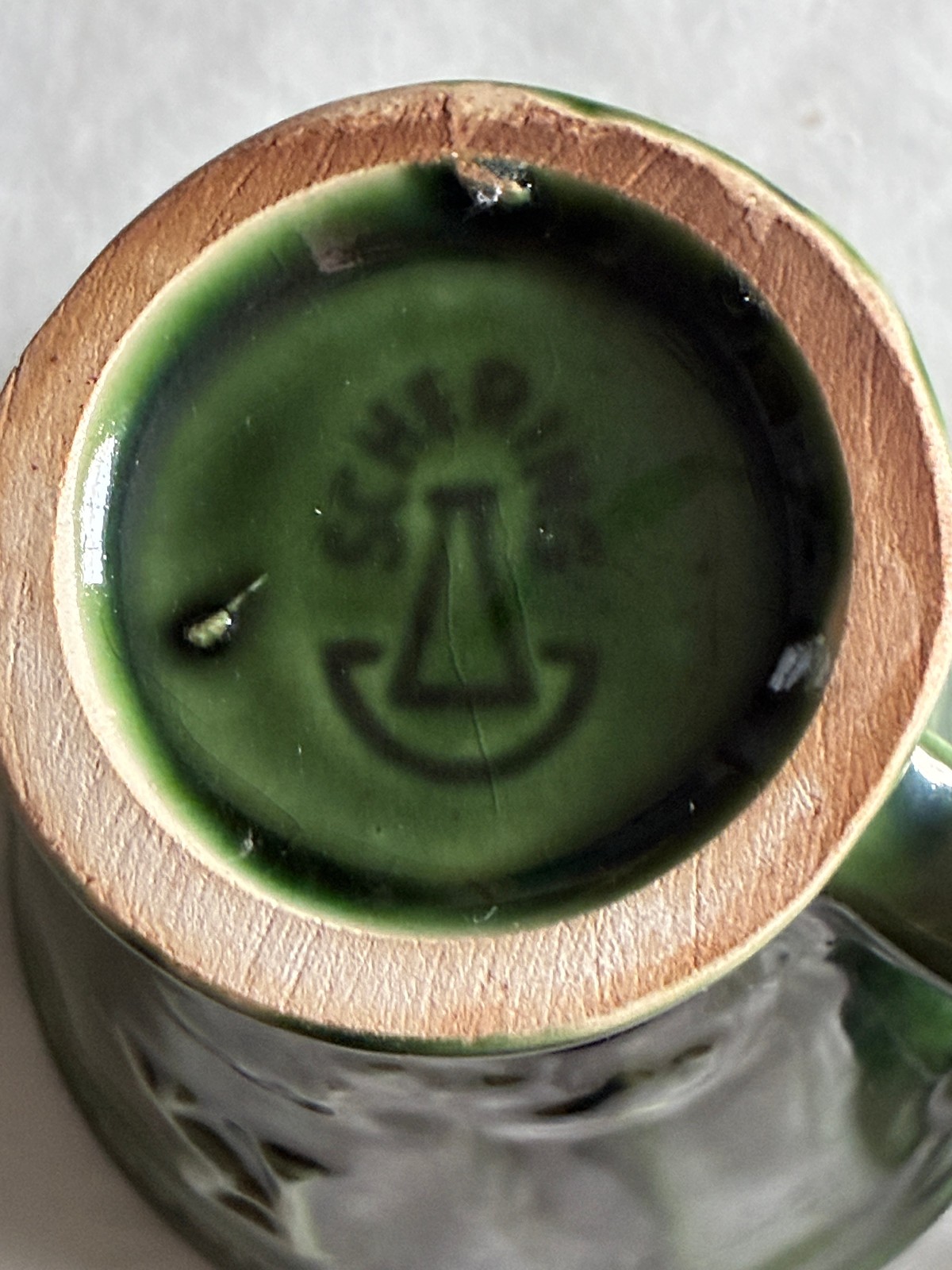 Vintage Green Schering Pharmacy Galen 131-20 Coricidin Rx Mug (McCoy?)