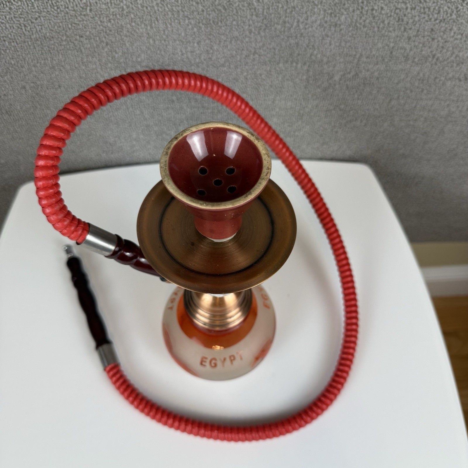 PREMIUM 12 INCH HOOKAH SHISHA NARGUILA GLASS WATER PIPE FROM EGYPT