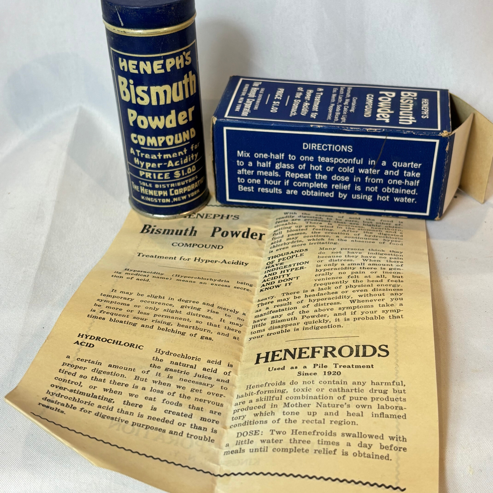 Vtg Henephs Foleys Dr Scholls Chambers DeWitts Pharmacy Lot In Original Boxes