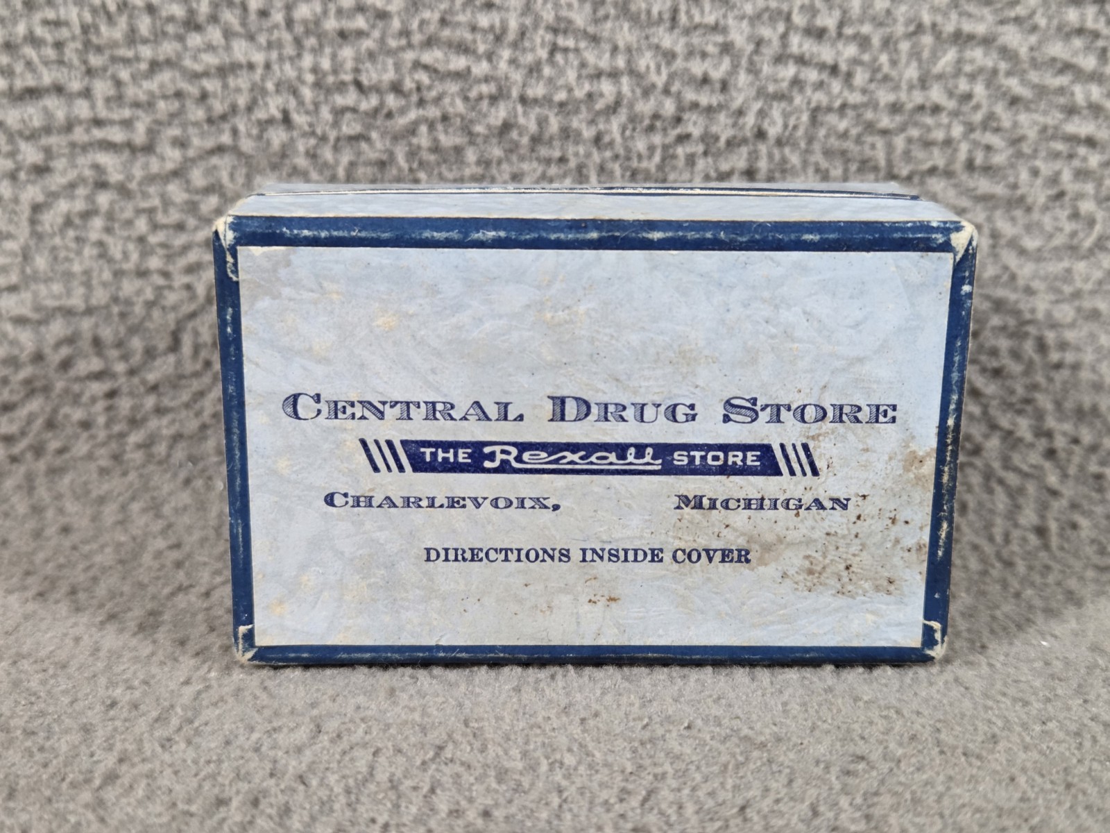 Central Drug Store Prescription Medicine Box Rexall Charlevoix Michigan