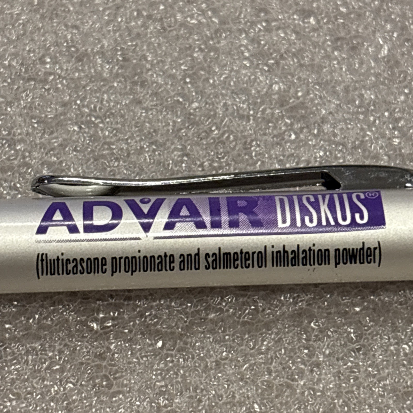 (3) Vintage Advair Pen Drug Rep Advertising Metal Heavy Pen In Original Wrap