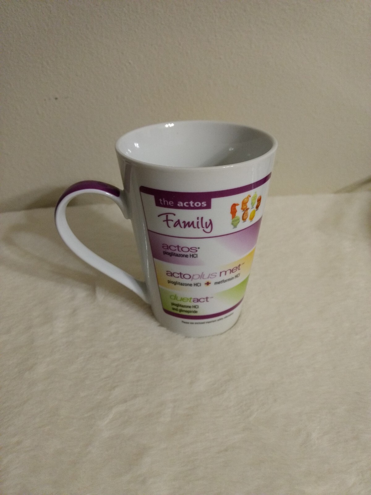 Actos Pioglitazone HCI Coffee Cup Mug 16oz Multicolored