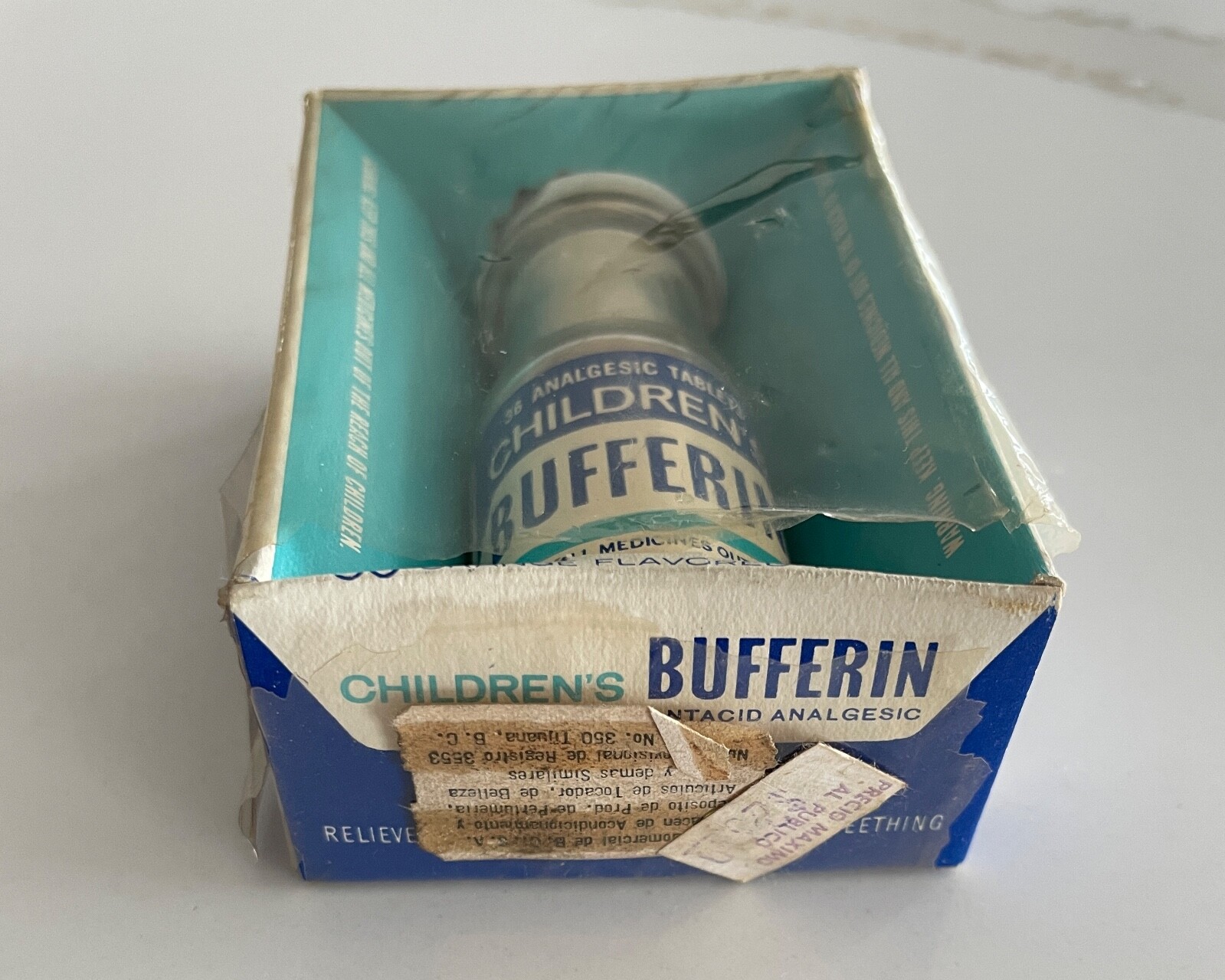 Vintage 1967 Bristol-Myers Children’s Bufferin Pediatric Formula NEW OS