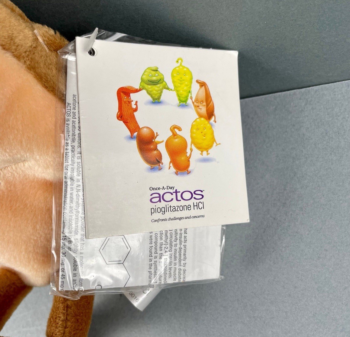 Liver Actos Pioglitazone 7″ Plush Medical Pharmaceutical Advertising Diabetes