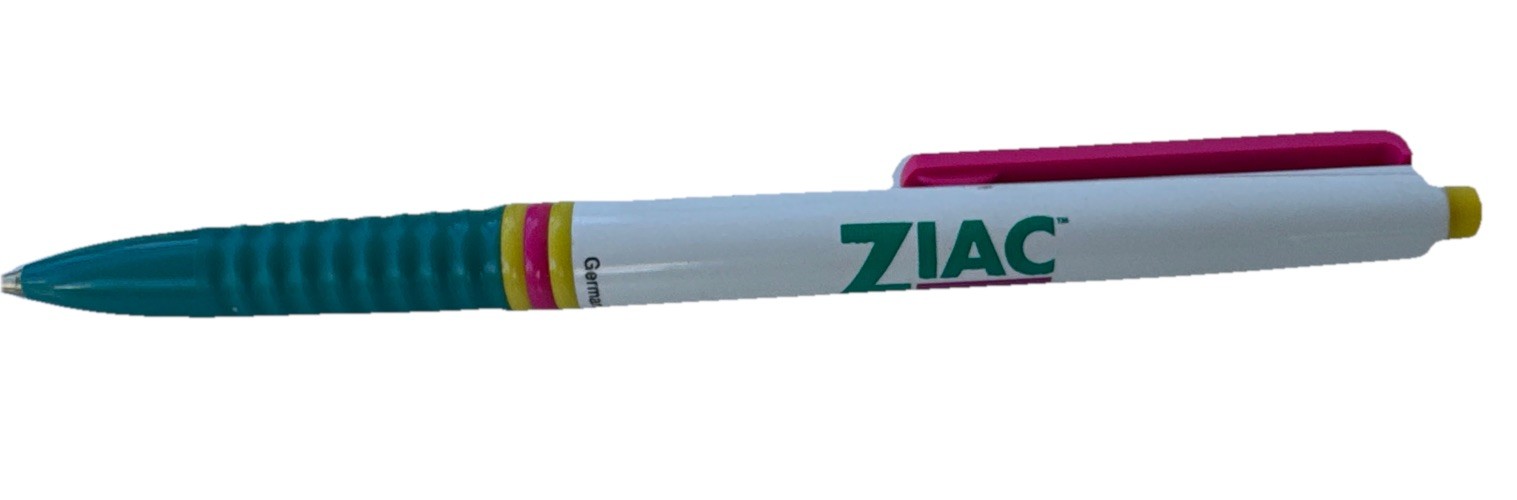 ZIAC Pharmaceutical Promo Pen Procter Gamble Retro RX Ad Germany