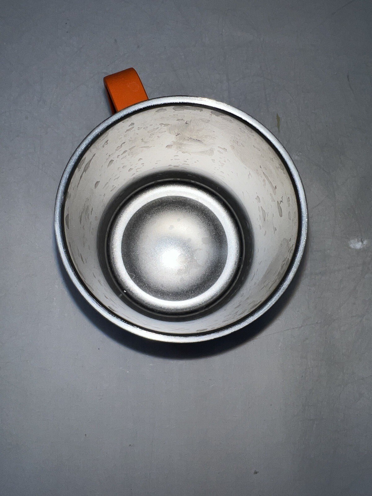 ZOETIS Collectible Orange Metal Coffee Mug Cup 12oz Hand Wash Only