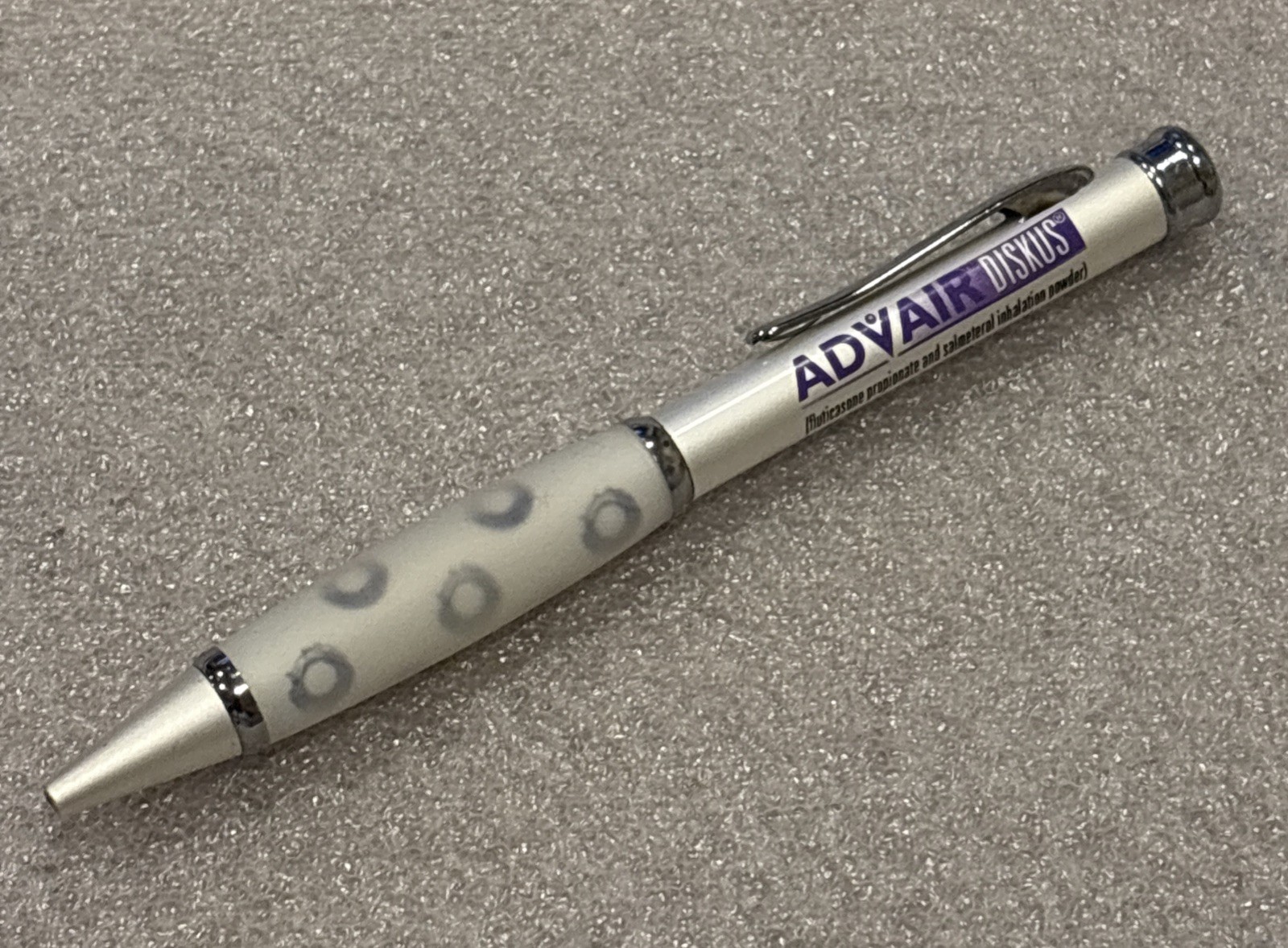 (3) Vintage Advair Pen Drug Rep Advertising Metal Heavy Pen In Original Wrap